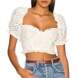 For love and lemons Becca crop top